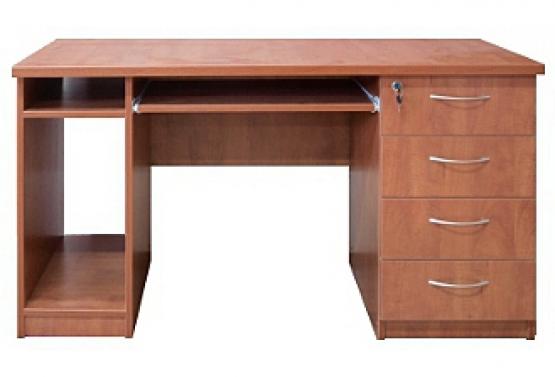 Biurko 2-szafkowe z klawiaturą, wymiary: 135x67,6x75