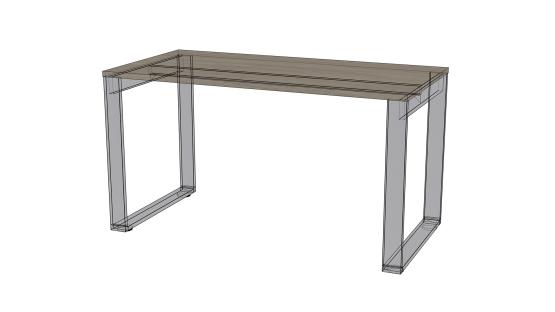 Biurko Diamond, stelaż metalowy, dostępne wymiary: 120, 140, 160x70x76