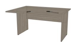 Biurko narożne, Standard, 140x105x76, lewe